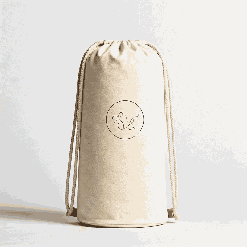 Full-Size Yoga Mat Bag — Cotton Canvas